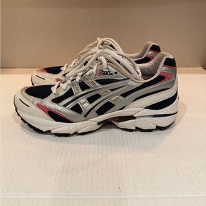 ASICS Navy/Pink/White Sneakers